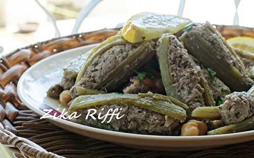 Dolma khorchef ou khorchof-Tajine cardons farcis