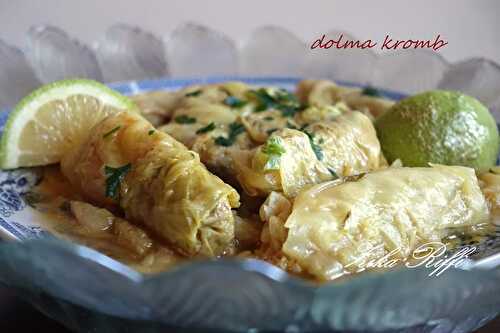 Dolma kromb, feuilles de chou farcies (4 )