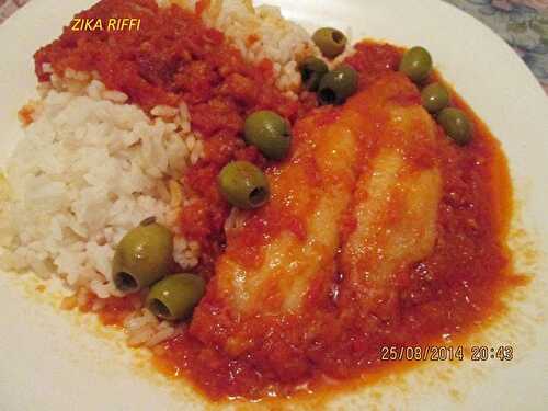 FILET DE SOLE AU COULIS DE TOMATES