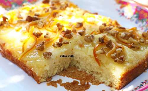 GÂTEAU A L'ANANAS ET ZESTE D'ORANGE CONFIT MOELLEUX ET SI FACILE