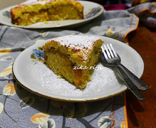 Gâteau grand-mère pommes râpées- garni- ramadan 2020