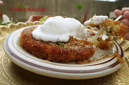 Künefe-konafa ice cream Turque-Ramadan 2020