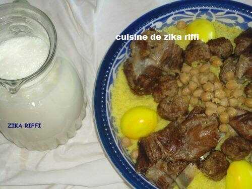 M'HAWER M'ZAAFAR-COUSCOUS FIN AU SAFRAN AGNEAU ET BOULETTES ( BNEDAQS ) -1-