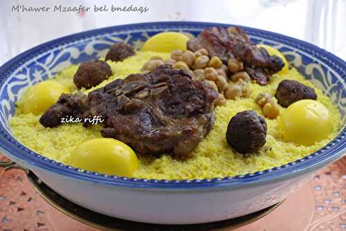 M'HAWER M'ZAAFER BEL BNEDAQS - COUSCOUS AU SAFRAN (3)