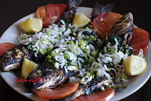 MAQUEREAUX GRILLÉS ( HOUT MECHOUI ) EN ENTRÉE OU SALADE