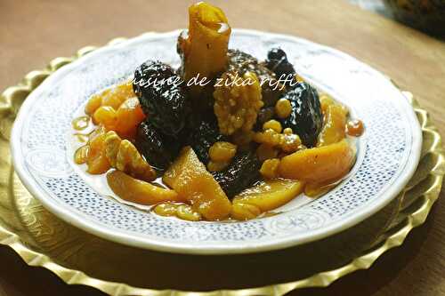 Marka hlouwa anjass, tajine sucré salé aux poires