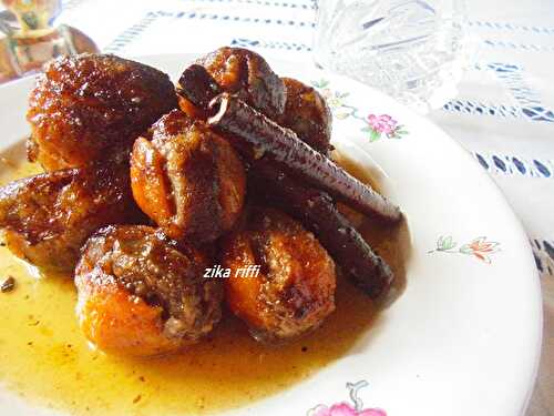 Marka hlouwa bel mouz mahchi jawz- Tajine sucré-salé nèfles farcies aux noix-Ramadan