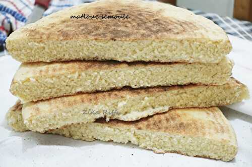 MATLOUE-MATLOUH BÔNOIS A LA SEMOULE-GALETTE LEVÉE 