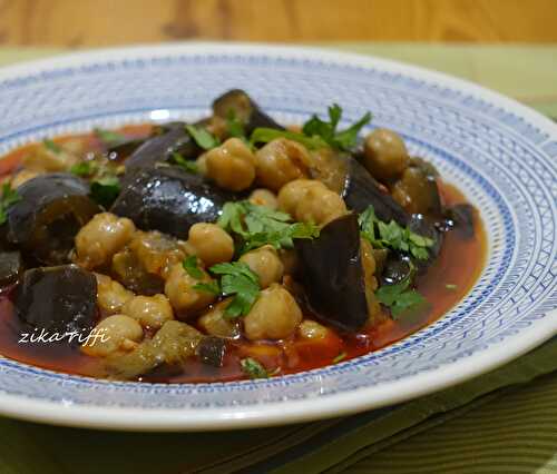 MDERBEL AUTHENTIQUE ALGEROIS-PLAT D'AUBERGINES A L'AGNEAU EN SAUCE