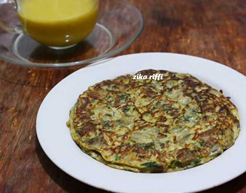 Omelette aux aubergines au parmesan