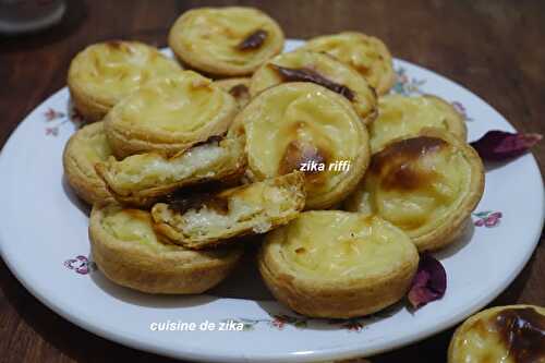 PASTÉIS DE NATA OU PASTÉIS DE BELEM- PETITS FLANS PORTUGAIS