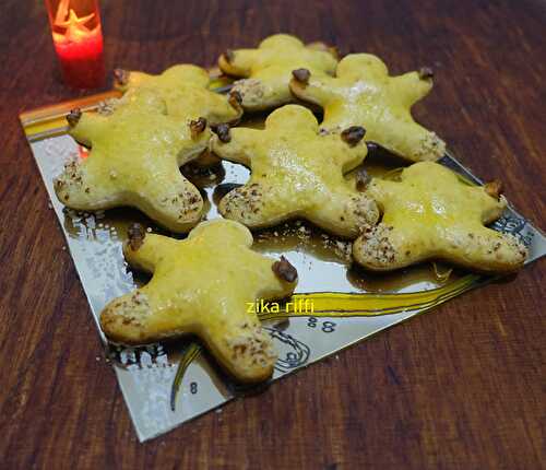 Petits bonhommes de Noël aux amandes