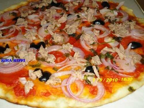 PIZZA A LA SEMOULE-THON OIGNON