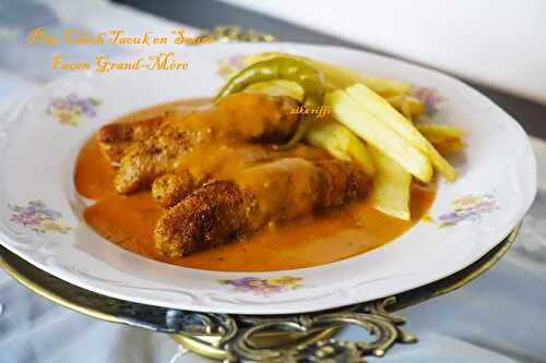 PLAT- CHICH TAOUK EN SAUCE FAÇON GRAND-MÈRE