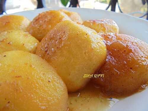 POMMES CARAMELISEES FONDANTES-CANNELLE ET CLOU DE GIROFLE