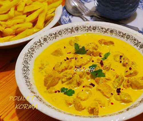 POULET KORMA INDIEN