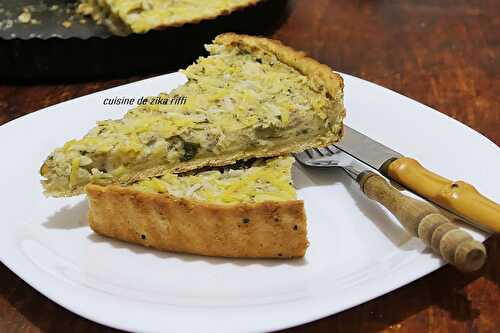 QUICHE A LA VIANDE HACHÉE- POIREAUX ET ÉCRASÉ DE POMMES DE TERRE