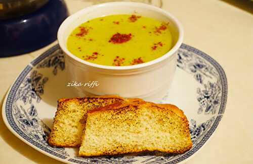 SOUPE VELOUTÉE DE FÈVES FRAICHES ET LÉGUMES ( SOPPA FOUL AKHDER )