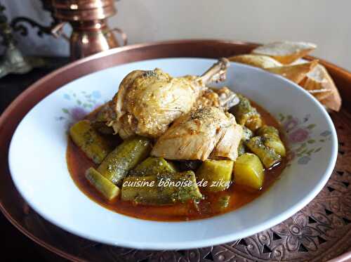Tajine courgettes poulet ( marquet jraiwet )