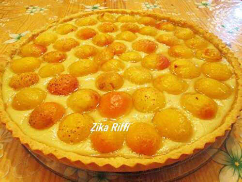 TARTE AUX ABRICOTS ET CRÈME PÂTISSIÈRE-MA RECETTE