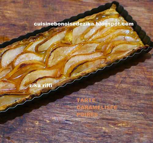 TARTE AUX POIRES CARAMELISEES