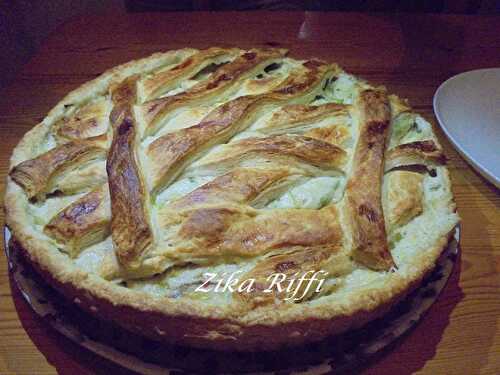 TARTE RUSTIQUE AUX POIREAUX - SAUCE MORNAY