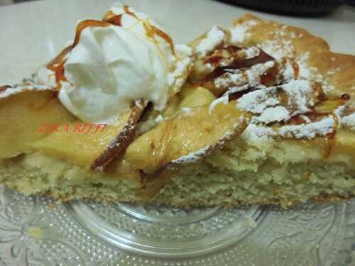 TARTE SUISSE AUX POMMES-CHANTILLY ET CARAMEL