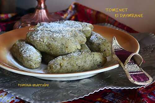 Tominet Daymrane, Tamina-Ziréwi-Rfiss au Marrube-Terroir Bônois