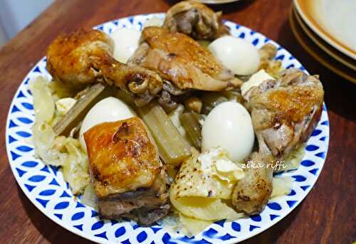 TRIDA FTIR BÔNOISE AU POULET RÔTI AU BEURRE A LA POÊLE-SAUCE BLANCHE