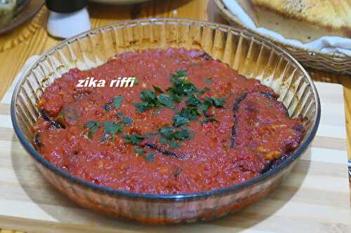 MOUSSAKA BÔNOISE- AUBERGINES - POIVRONS ET SAUCE TOMATE AU FOUR