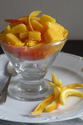 SALADE DE FRUITS - MANGUES ET MELON EN VERRINES- RAMADAN 2021