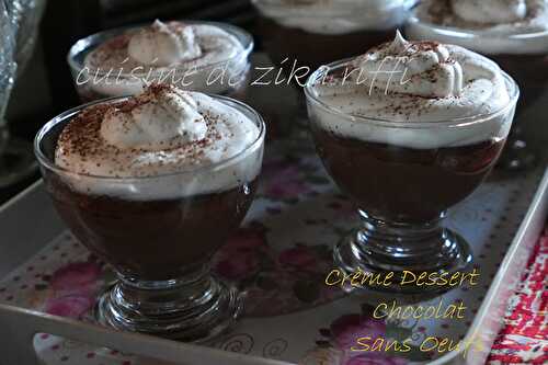 CREME DESSERT AU CHOCOLAT FAÇON DANETTE SANS ŒUFS