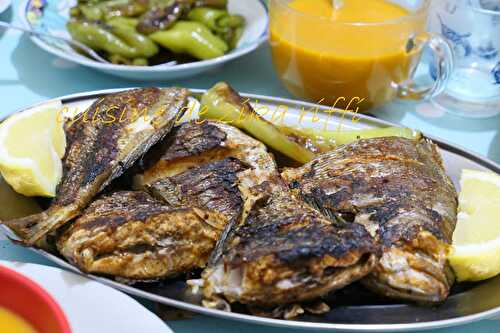 DORADE À LA CHARMOULA DE POISSON- CUISSON À LA PLANCHA