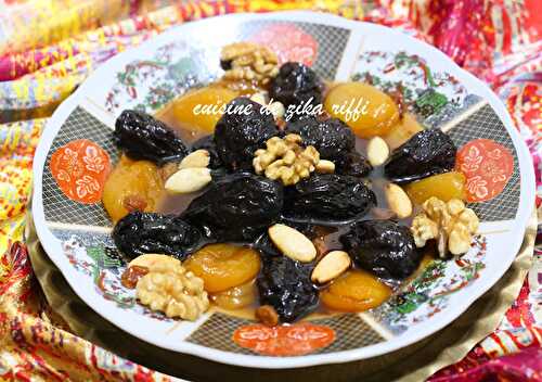 Marka hlouwa 3ayn bakra, tajine sucré salé aux pruneaux- raisins secs et abricots à l'agneau