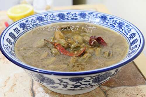  MELAH W BNINE FOUL BEL CAMOUN- SOUPE DE FEVES FRAÎCHES TENDRES AU CUMIN