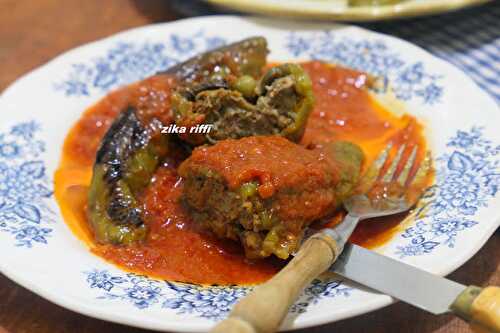 POIVRONS FARCIS AUX SARDINES DE MAMAN ET SAUCE TOMATE FRAÎCHE