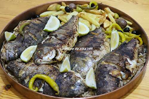 DORADE À LA MARINADE DE CUMIN (TEHRISSA) ET SON RIZ MARINIÈRE