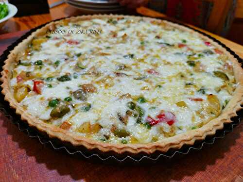 QUICHE AUX LÉGUMES - ŒUFS ET FROMAGE- CUISINE VÉGÉTARIENNE