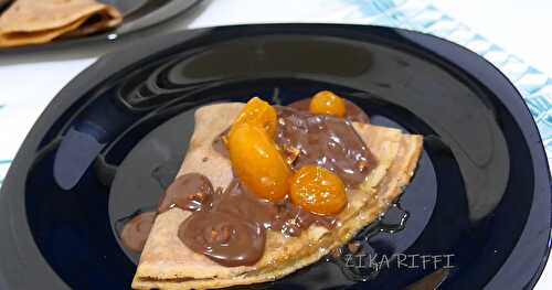 CRÊPES AU CHOCOLAT- SAUCE CHOCOLAT AUX NOISETTES ET DANETTE AU CHOCOLAT