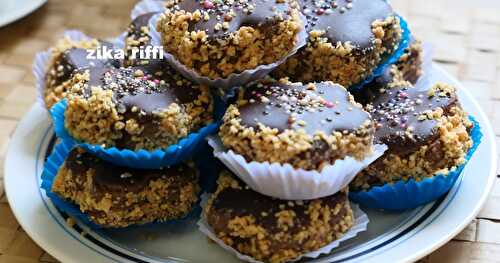 GÂTEAUX ALGÉRIENS AU CHOCOLAT- BEURRE DE CACAHUÈTES CRUNCHY MAISON ET MARMELADE D'ORANGES