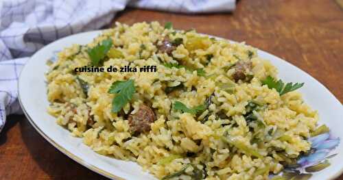 RIZ FAÇON RISOTTO AUX BOULETTES D'AGNEAU - ÉPINARDS ET CURCUMA