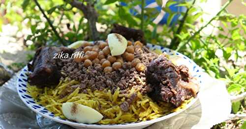 GRAYTLIA M'ZAAFRA À L'AGNEAU- PÂTES TRADITIONNELLES AU SAFRAN TYPIQUES DE ANNABA