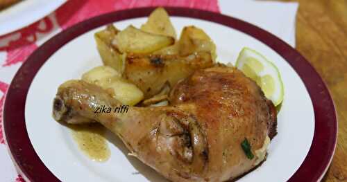 POULET ET SES POMMES DE TERRE RÔTIS AU FOUR À BASSE TEMPERATURE