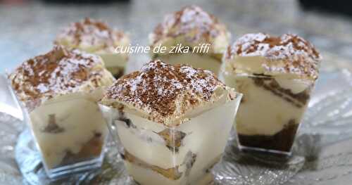 TIRAMISU ITALIEN EN VERRINES- RECETTE AUTHENTIQUE