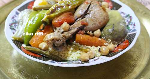 COUSCOUS DE LA FIN DE L'ÉTÉ AU POULET FERMIER ET LÉGUMES DE SAISON