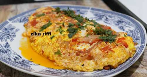 OMELETTE ESPAGNOLE AUX TOMATES-OIGNONS-JAMBON - RECETTE DE GRIMOIRE