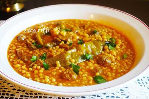 M'HAMSSA JÉRIA BÔNOISE- PLAT DE PÂTES TRADITIONNELLES - PETITS PLOMBS- BERKOUKES- AÏCH