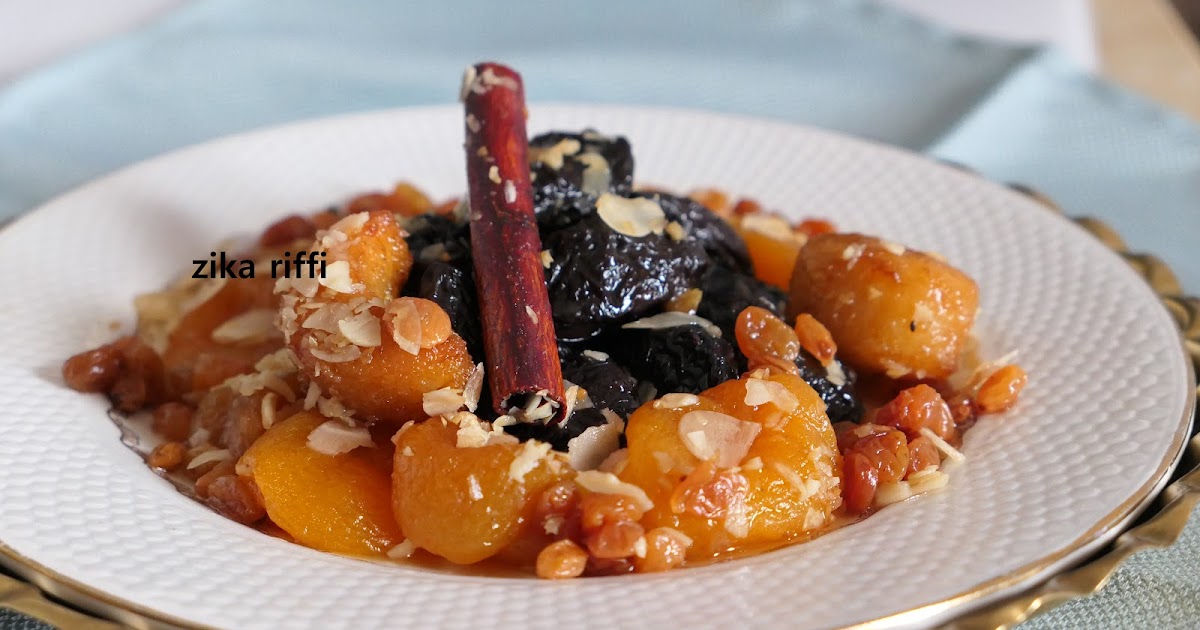 CHBIH ESSOFRA- MARKA HLOUWA AUX BEIGNETS D'AMANDES RAISINS SECS BLANCS ET PRUNEAUX- شبيح السفرة