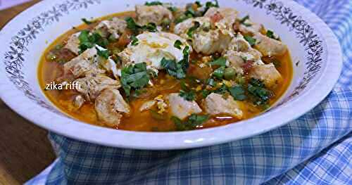 GARNITURE AU POULET- PETITS POIS ET CAROTTES AUX OEUFS  POUR ACCOMPAGNEMENT DE PURÉE- PÂTES ET RIZ 