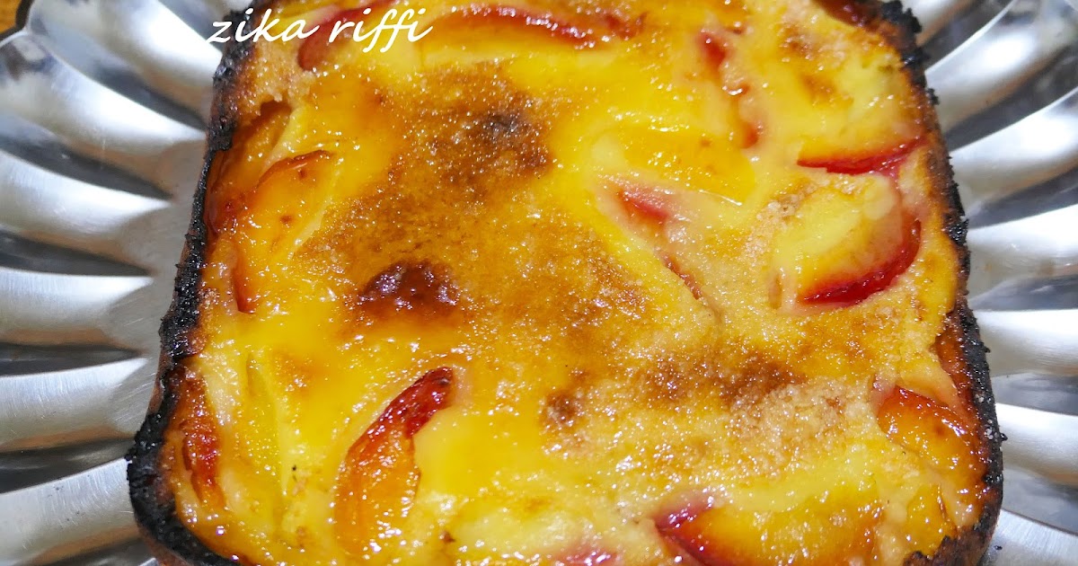 CLAFOUTIS AUX PÊCHES  ET BEURRE SALÉ